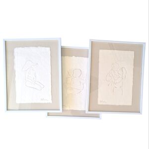 8.5x11 in original motherhood art prints from Kayla Gale, set of three, triptych